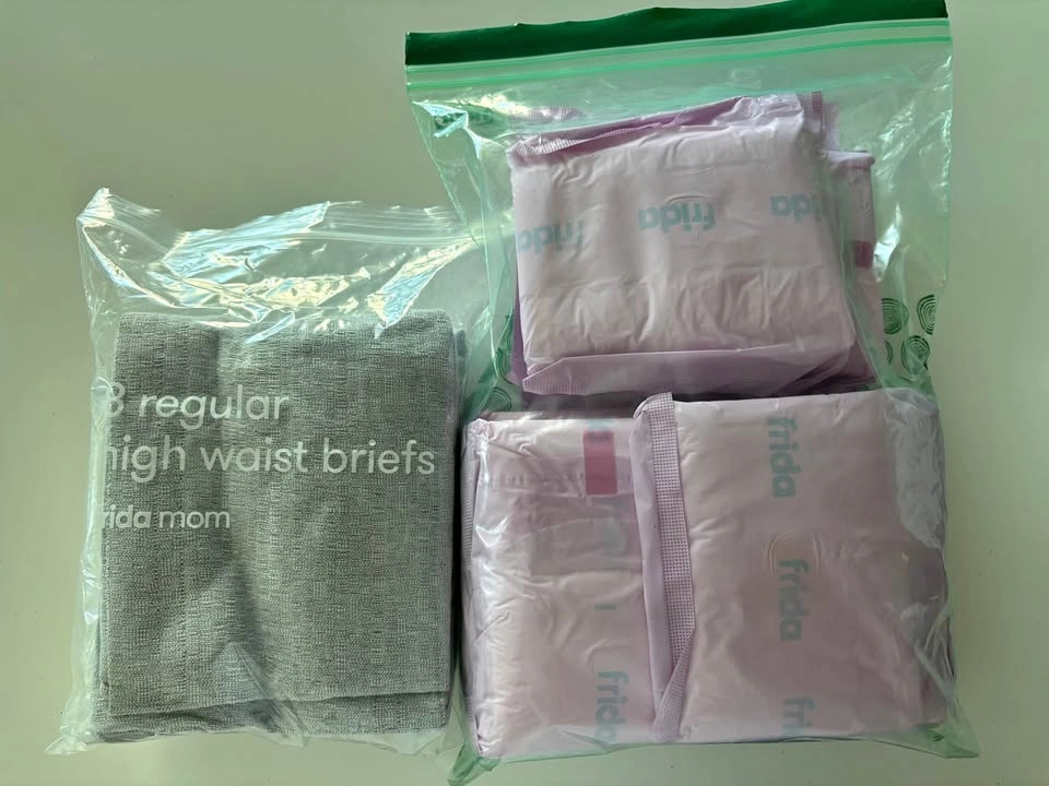 Frida Mom High Waist Briefs and Postpartum Pads
