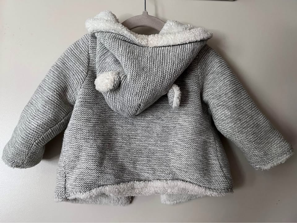 🧡Gap bear fleece lined toddler sweater size 18 months - photo 2