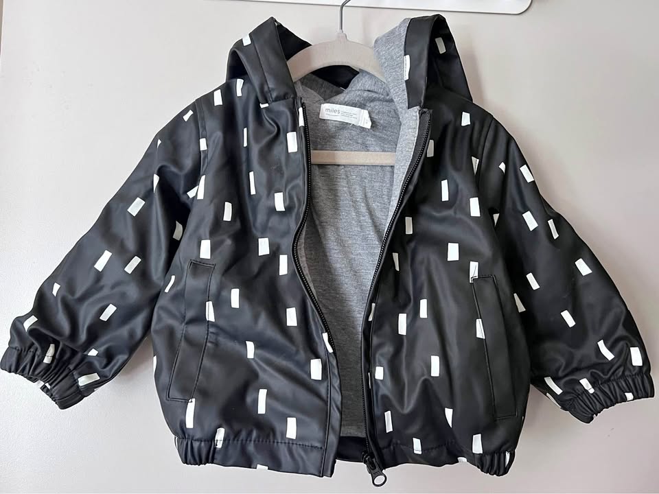 Miles the label rain jacket size 18 months