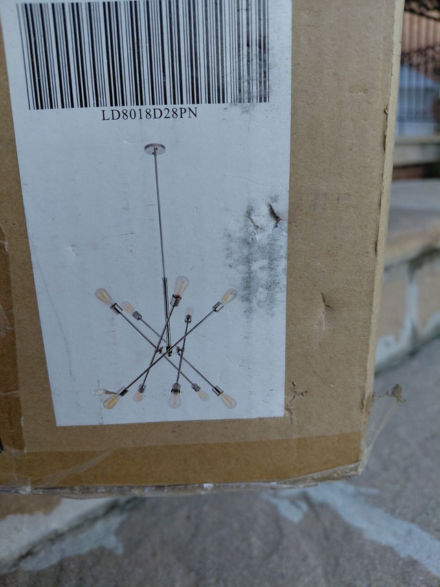Jovany 10-Light Modern Linear Chandelier NEW IN BOX - photo 4