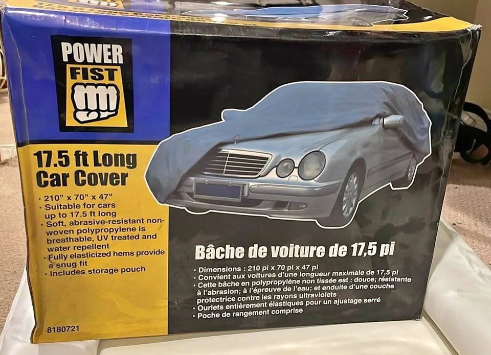 Brand New Universal Power Fist 17.5 ft Car Cover
