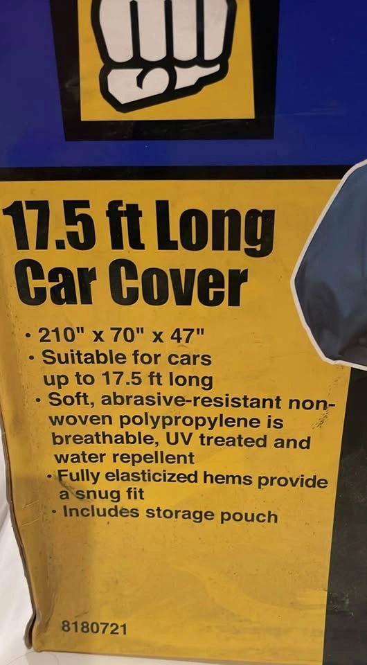 Brand New Universal Power Fist 17.5 ft Car Cover - photo 3