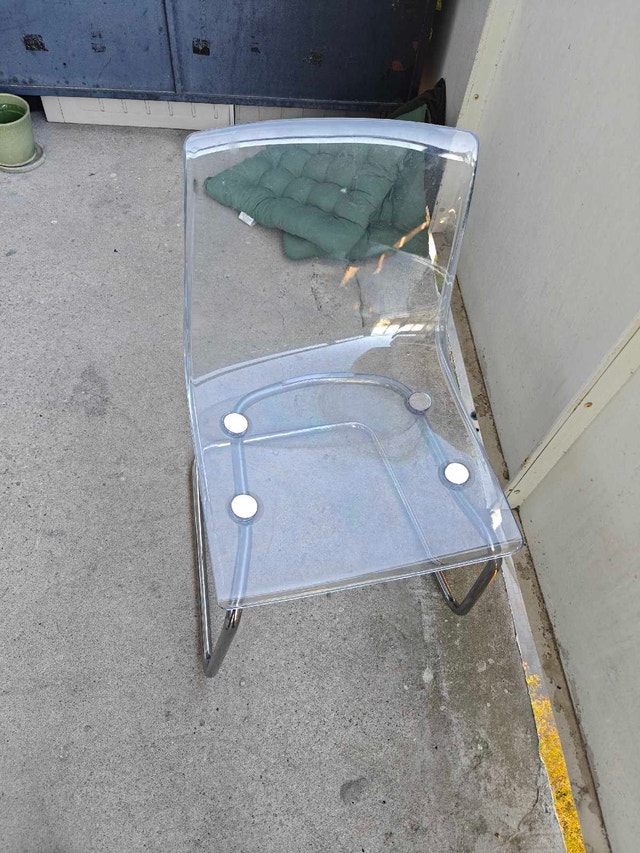 ikea clear chair