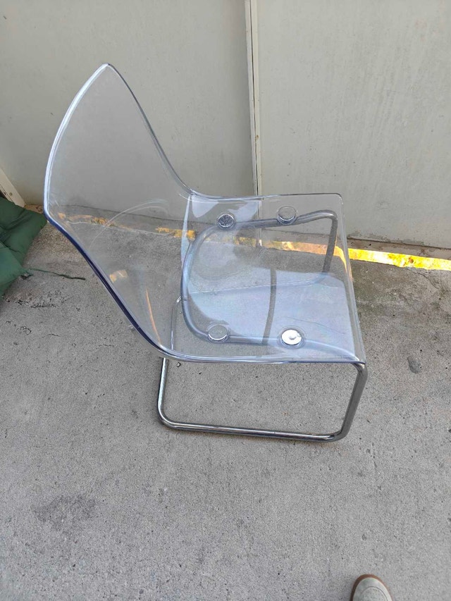 ikea clear chair - photo 2