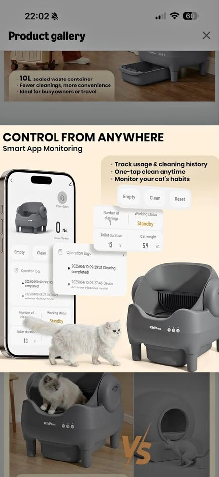 KitPlus Smart Automatic Self-Cleaning Cat Litter Box