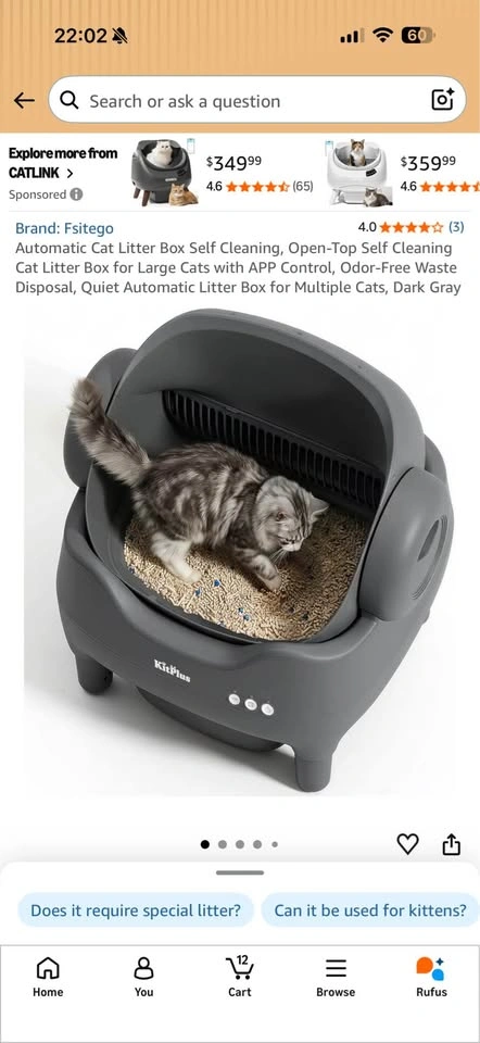KitPlus Smart Automatic Self-Cleaning Cat Litter Box - photo 2