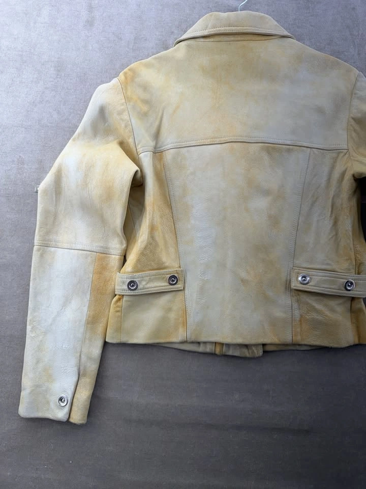 Vintage NETO Cloud Wash Leather Moto Jacket - Made in Canada - photo 2
