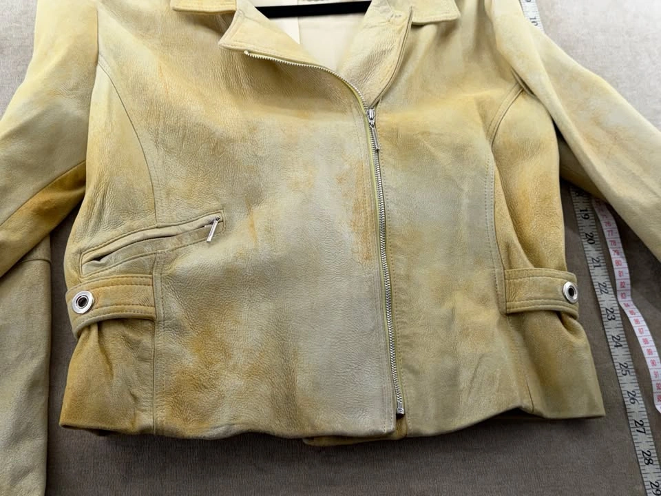 Vintage NETO Cloud Wash Leather Moto Jacket - Made in Canada - photo 3