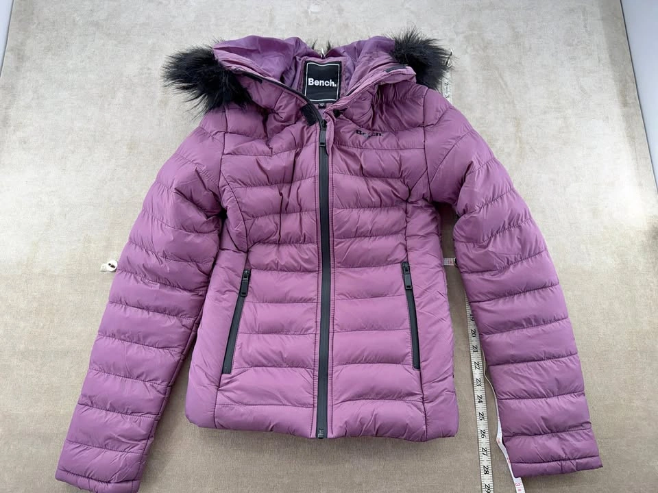 NWT Bench Women’s XS Hooded Puffer Jacket Purple Plum