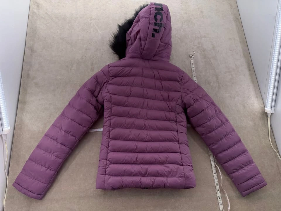 NWT Bench Women’s XS Hooded Puffer Jacket Purple Plum - photo 4
