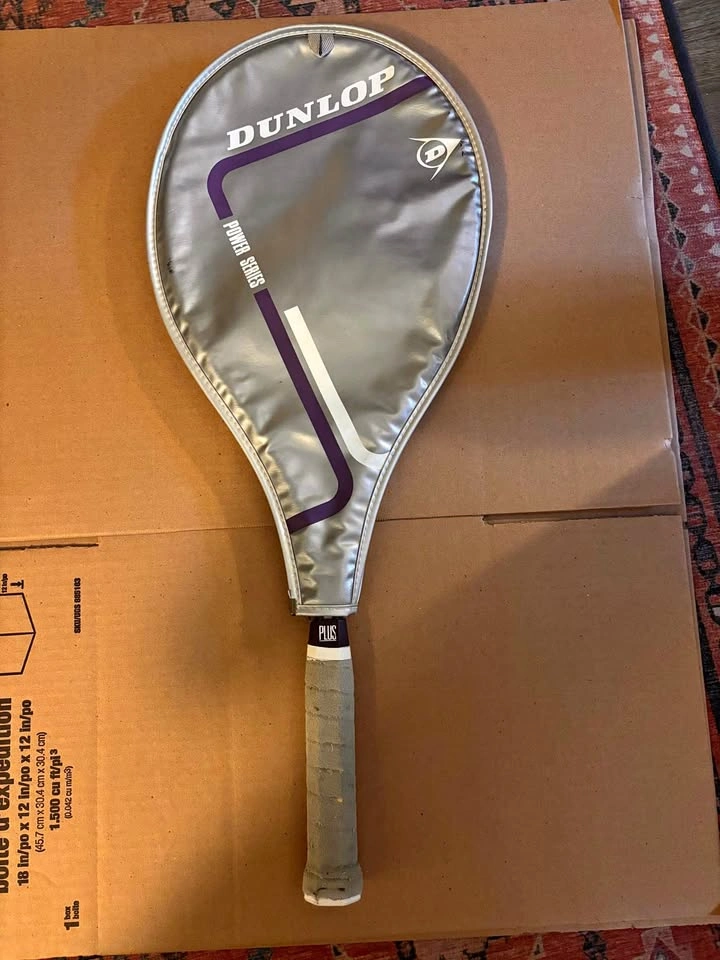 Dunlop Power Series Plus Tennis Racket with Cover - Good Conditi