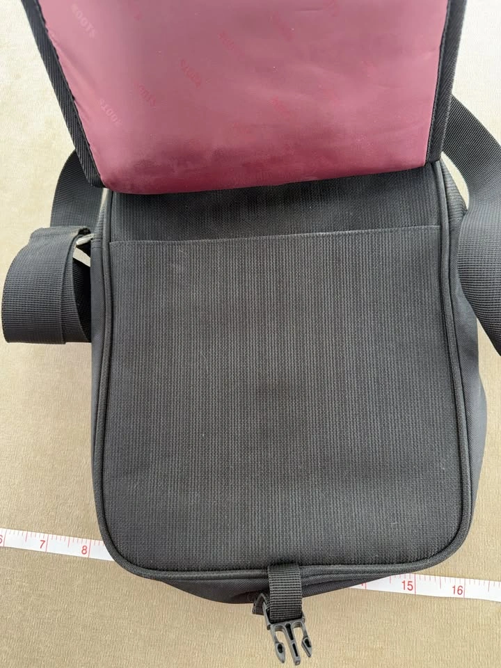 Pristine Roots Black Canvas Travel Bag / Messenger Crossbody - photo 2
