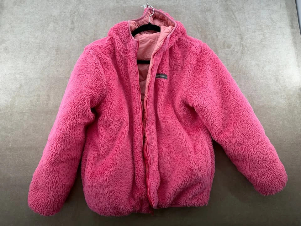 Eddie Bauer Kids Reversible Hooded Puffer Jacket - Pink - XL - photo 4