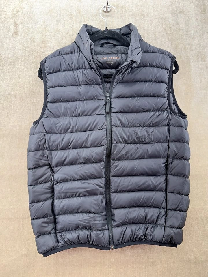 Joe Fresh Unisex Puffer Vest - Black - Size Men's Small