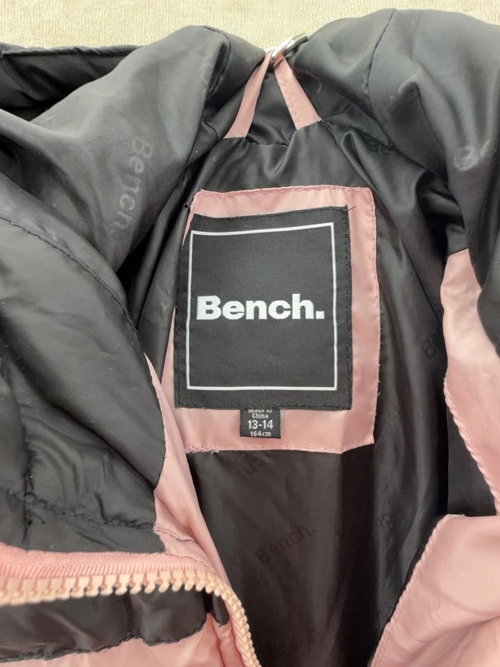 Bench Girls Kaylee Winter Jacket Pink & Black Puffer Size 13-14 - photo 2