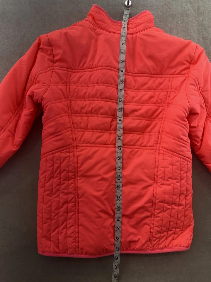 Vintage Fox Racing Quilted Full-Zip Moto Puffer Coat Neon Pink S - photo 2