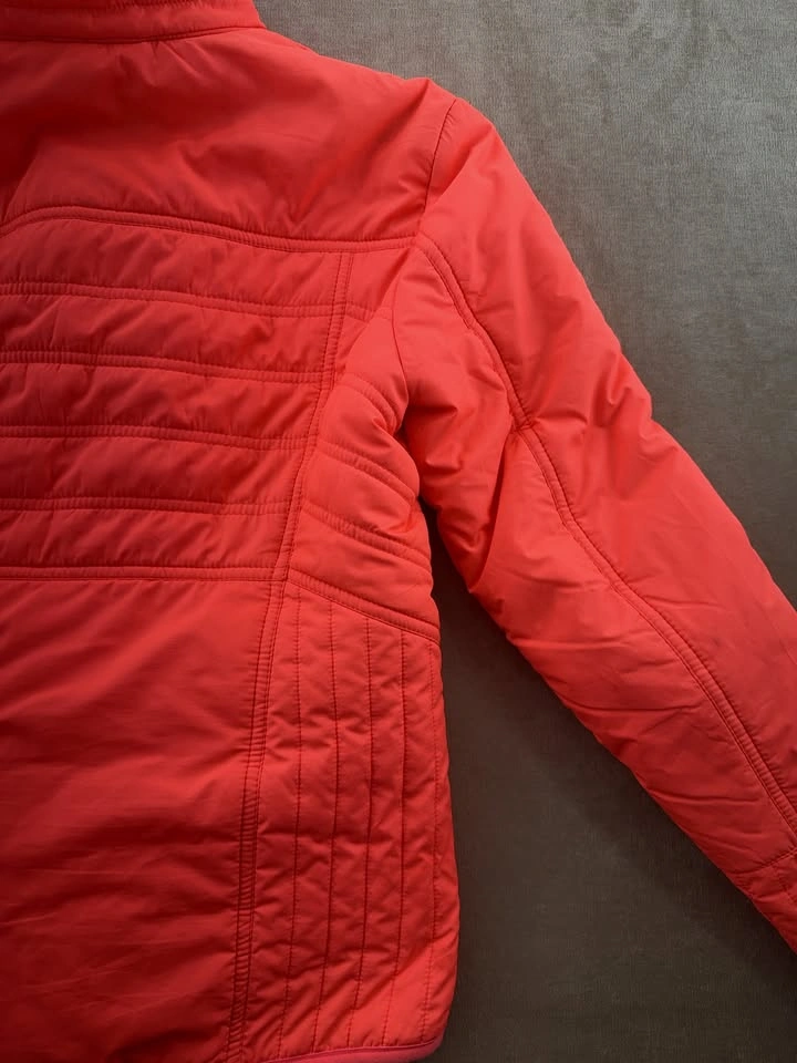 Vintage Fox Racing Quilted Full-Zip Moto Puffer Coat Neon Pink S - photo 5