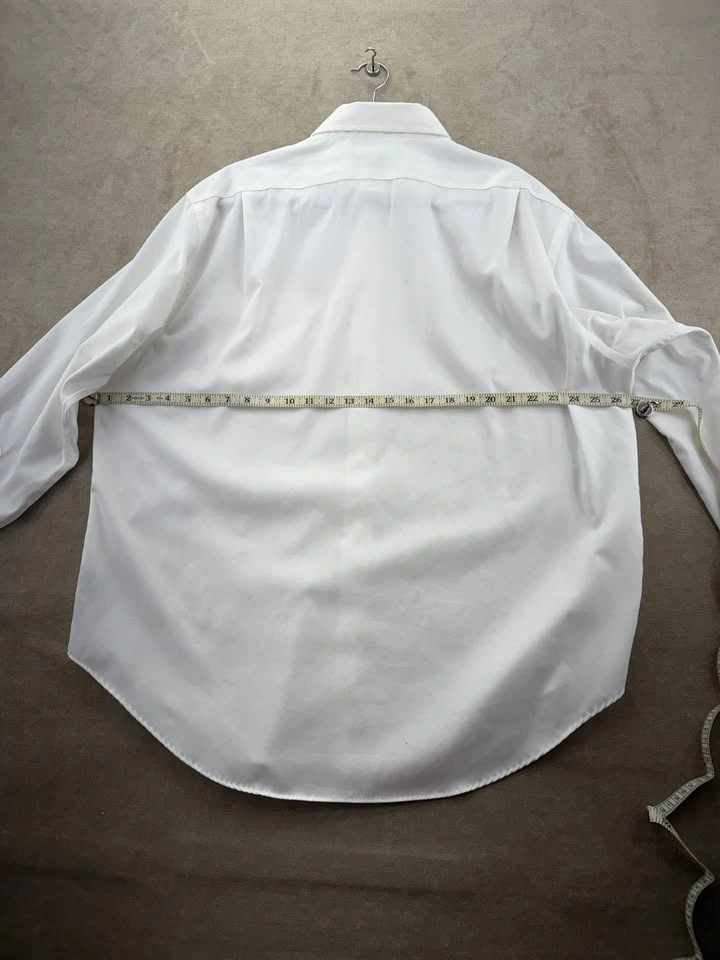 LRL Men's White Non-Iron Dress Shirt 17.5 34/35 Pristine - photo 2