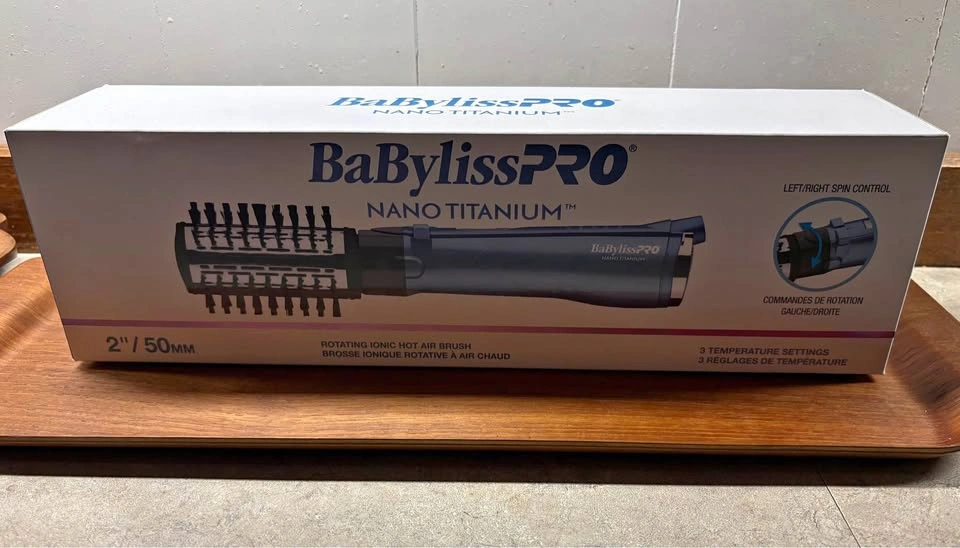 BaBylissPRO Nano Titanium Rotating Ionic Hot Air Brush - 2 Inch