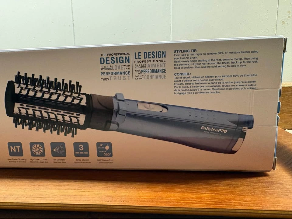 BaBylissPRO Nano Titanium Rotating Ionic Hot Air Brush - 2 Inch - photo 4