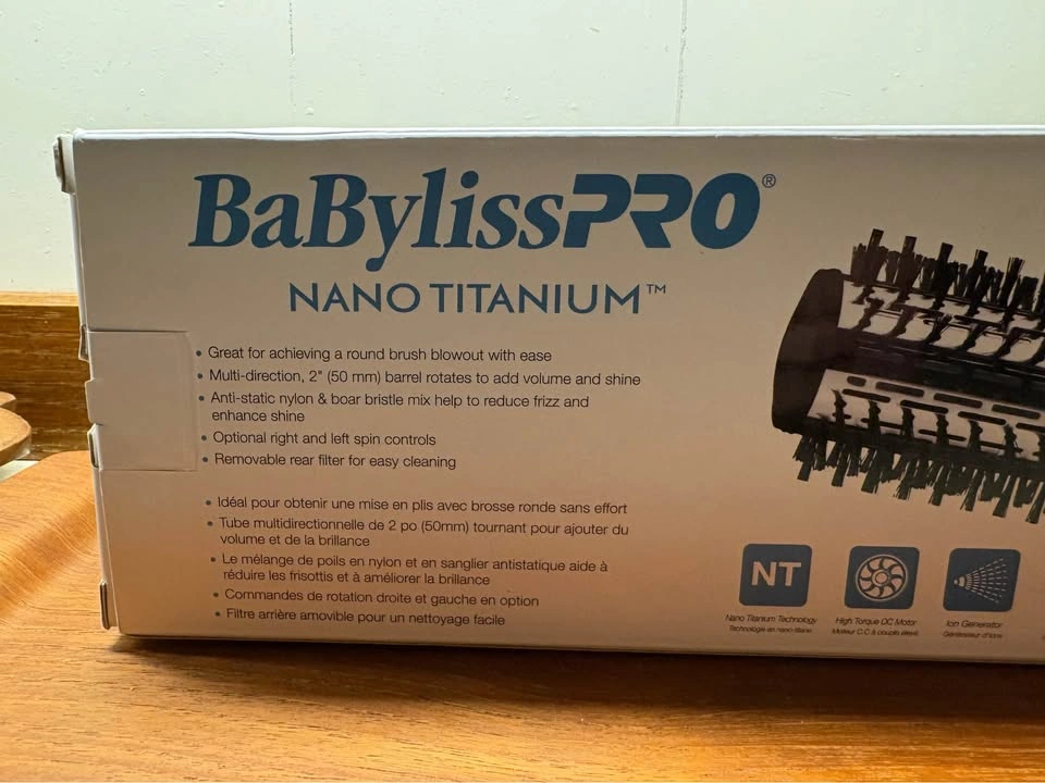 BaBylissPRO Nano Titanium Rotating Ionic Hot Air Brush - 2 Inch - photo 5