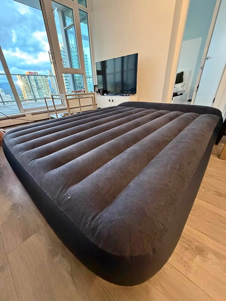 Intex Queen Size Raised Air Mattress with Built-in Pump