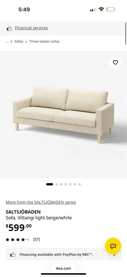IKEA SALTSJÖBADEN Sofa - photo 2