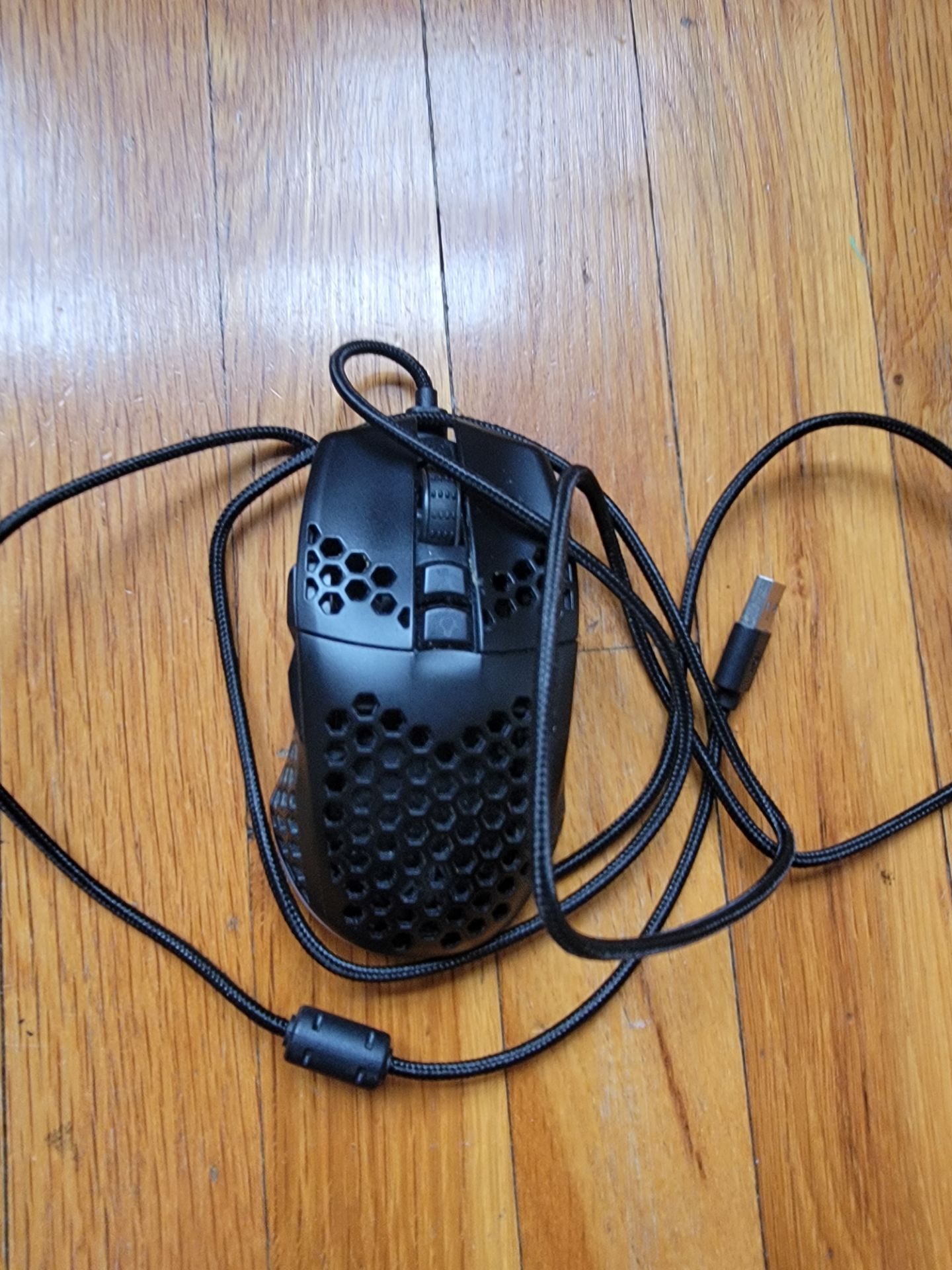Black Honeycomb Shell Wired Gaming Mouse