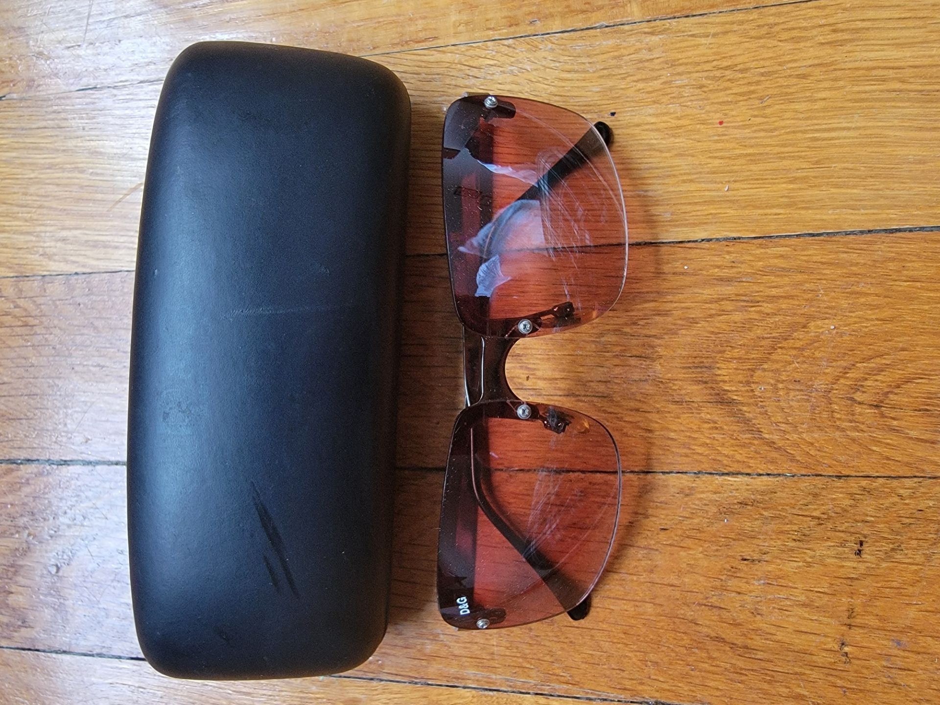 D&G Dolce & Gabbana Rimless Sunglasses with Case