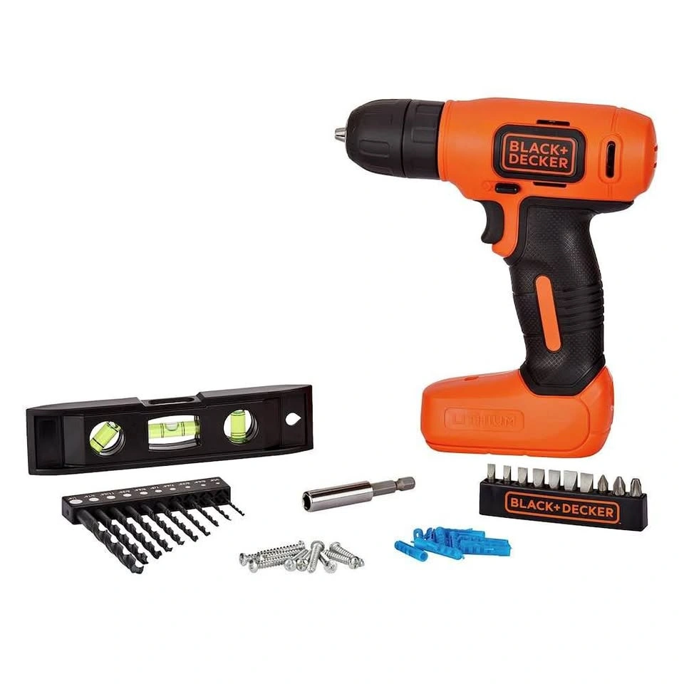 BLACK+DECKER 8V MAX* Cordless Drill + 43 pc. Home Decor Project