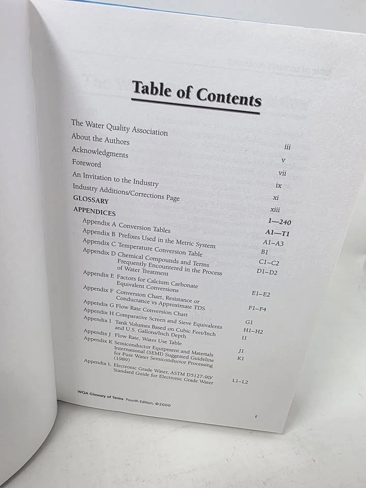 WQA Glossary of Terms: Water Quality & Filtration Dictionary - photo 3