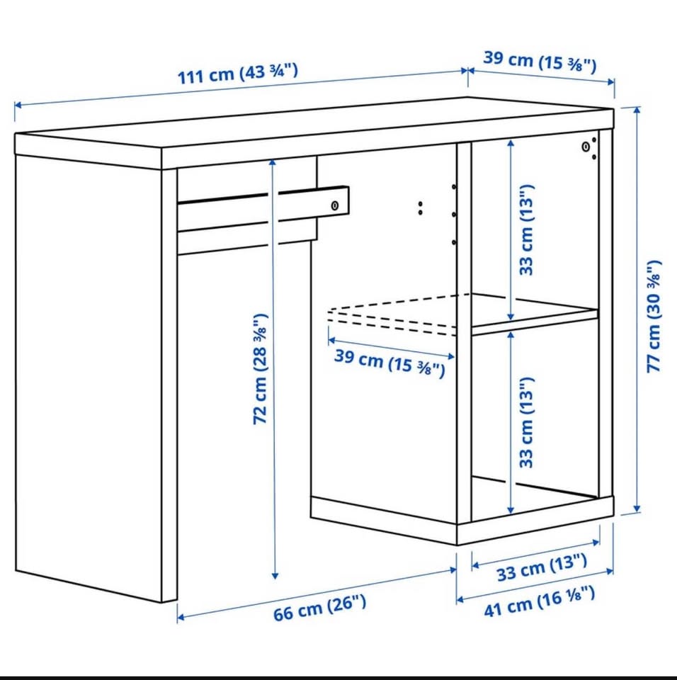 IKEA Kallax desk. - photo 5