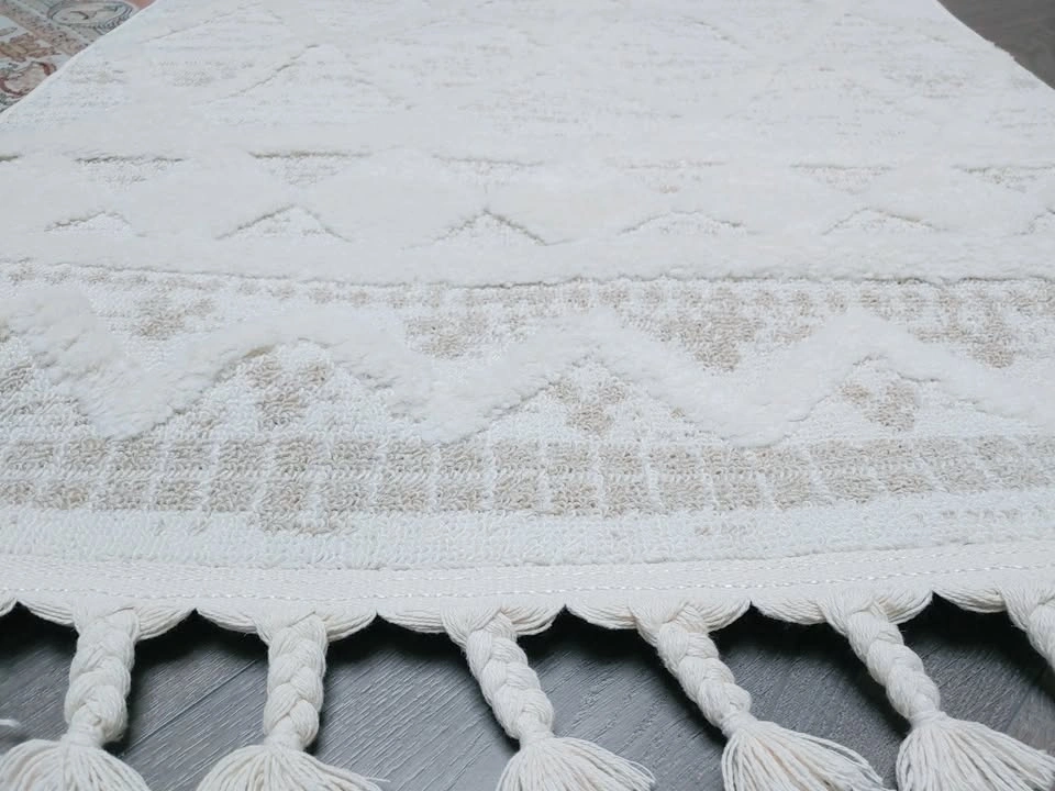 New 2x8 Cream & White Boho Hallway Runner Rug - photo 5