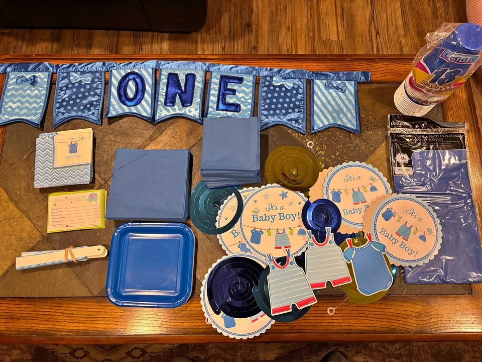 Blue "It's a Boy" / 1st Birthday Party Decorations & Supplies