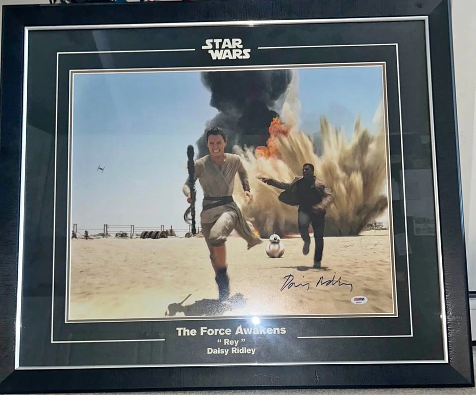Authentic Star Wars Framed Print signed by Daisy Ridley