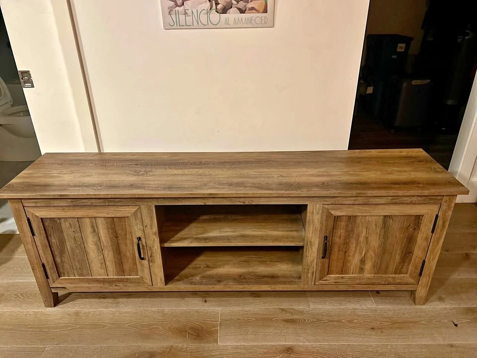 Modern Oak TV Stand 70"