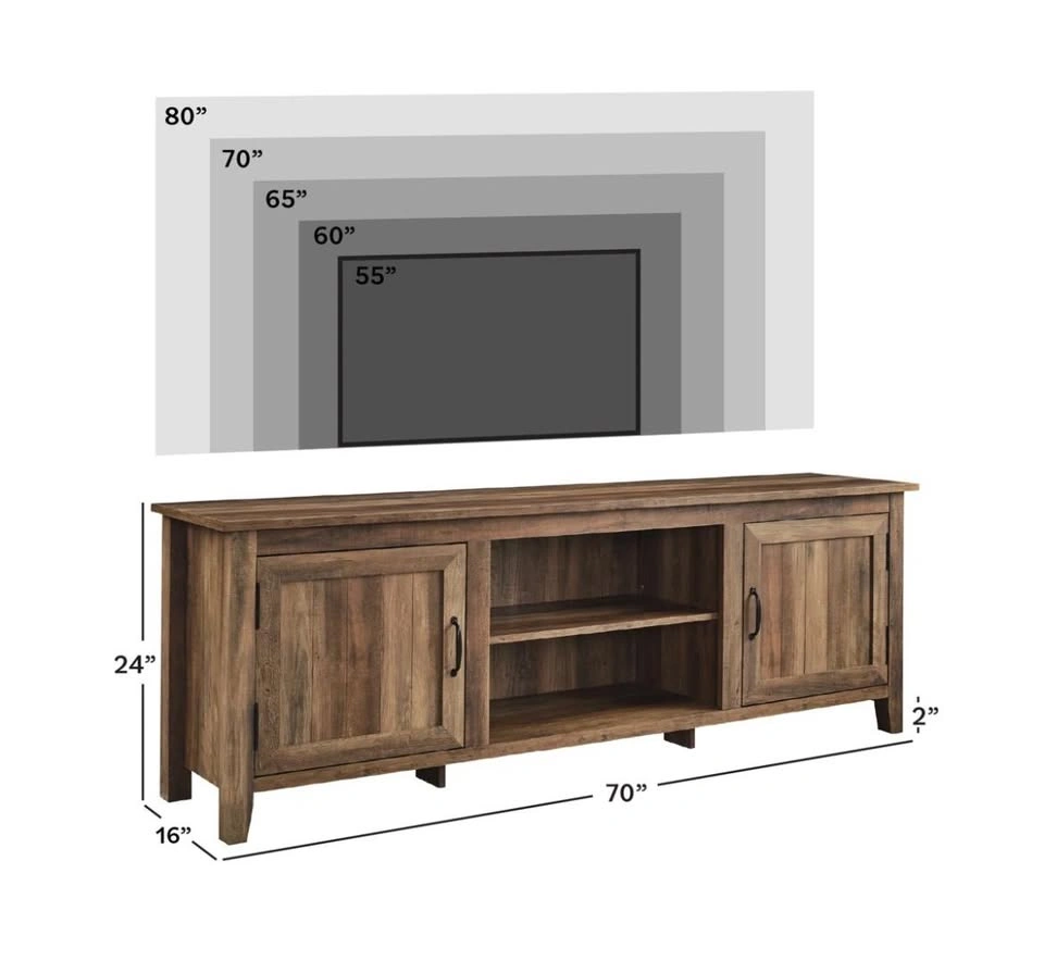 Modern Oak TV Stand 70" - photo 2