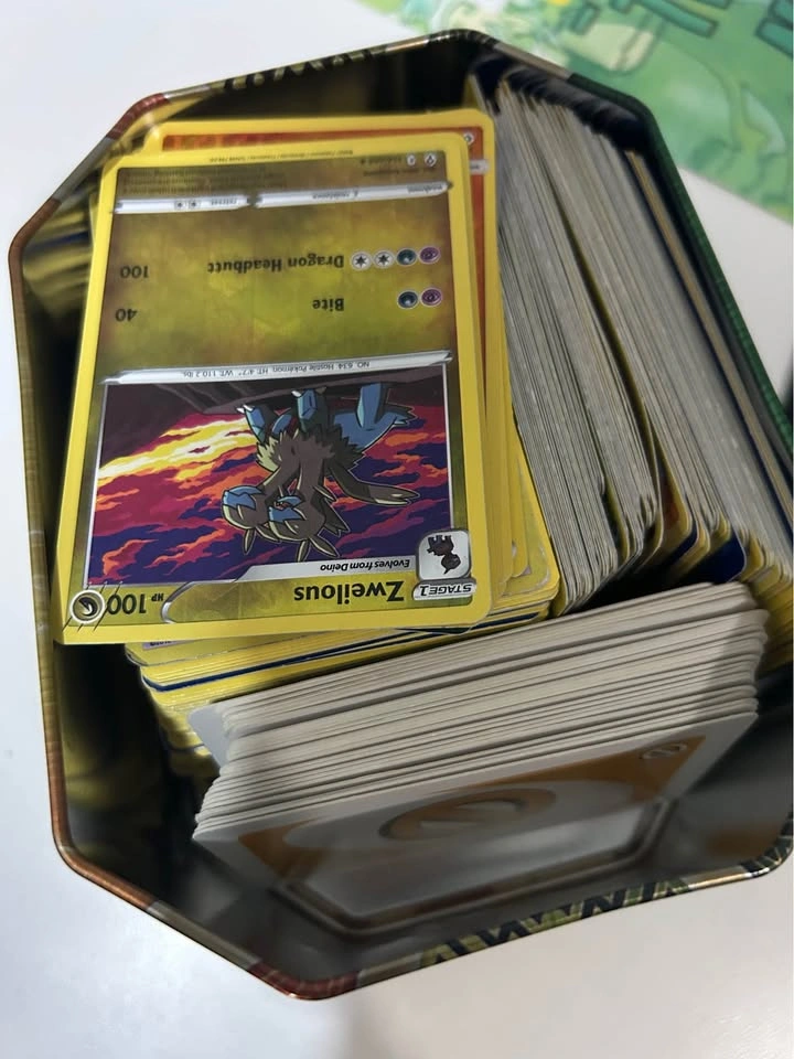 Pokémon Cards BIG Bulk Lot WITH Tin - photo 2
