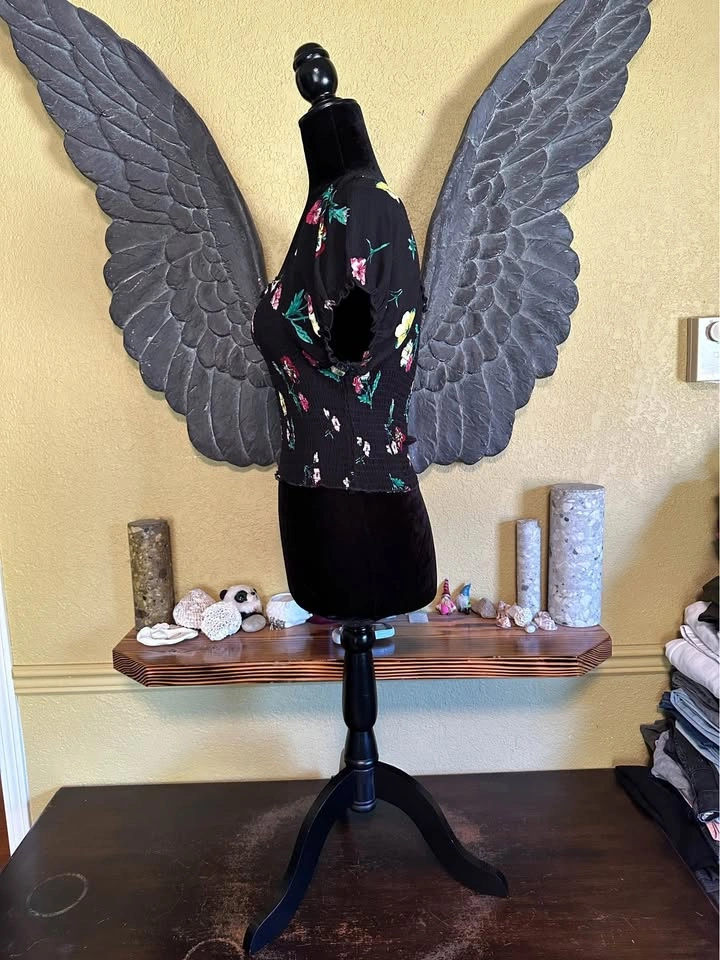 SWS Floral Black crop Top - photo 4
