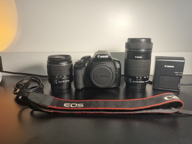 Canon 1300D/Rebel T6 Bundle -- 18-55mm III + 55-250mm STM