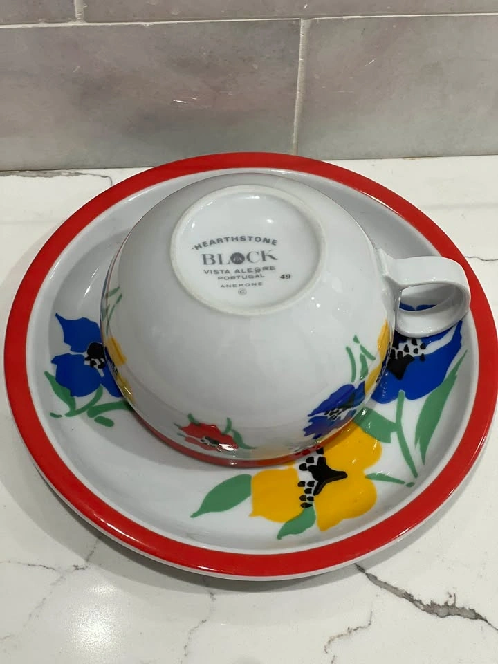 Hearthstone Block ANEMONE Cup & Saucer Set by Vista Alegre - photo 4