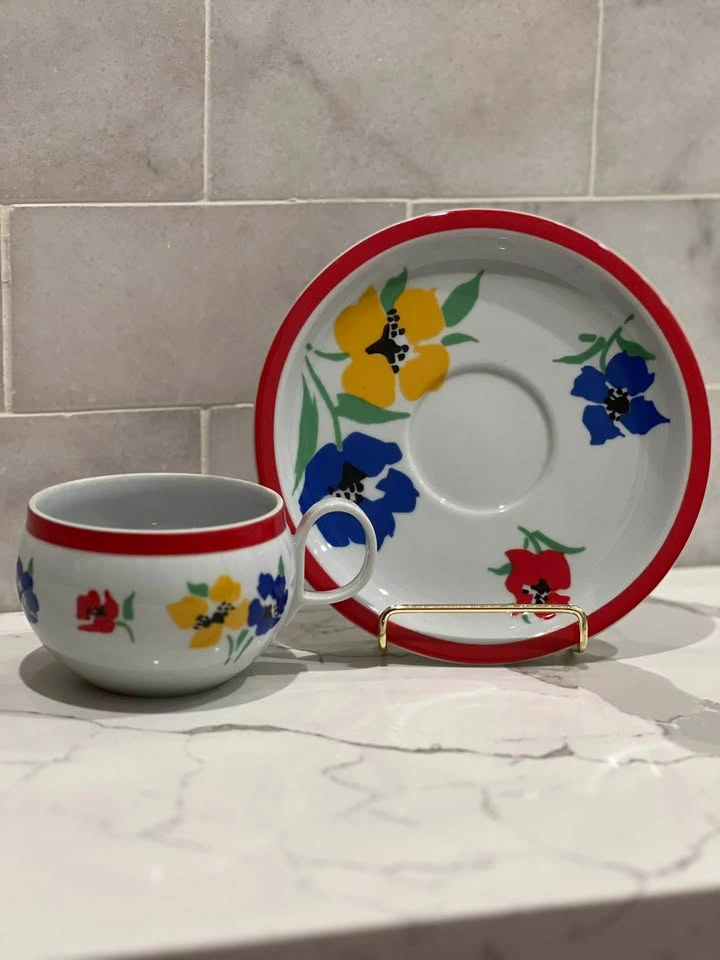 Hearthstone Block ANEMONE Cup & Saucer Set by Vista Alegre - photo 5