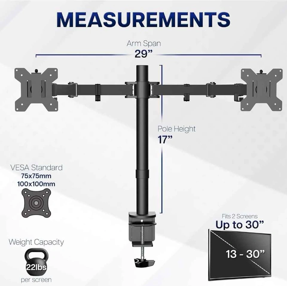 Vivo Dual Monitor Desk Mount - photo 2