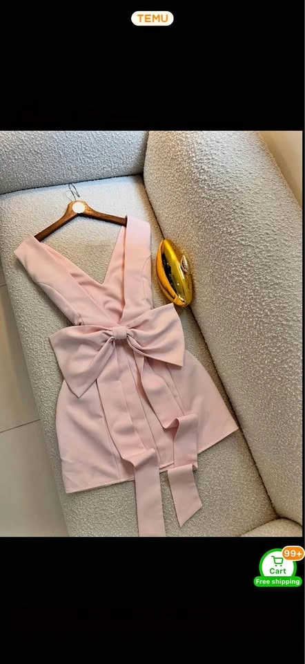 Pink short dress