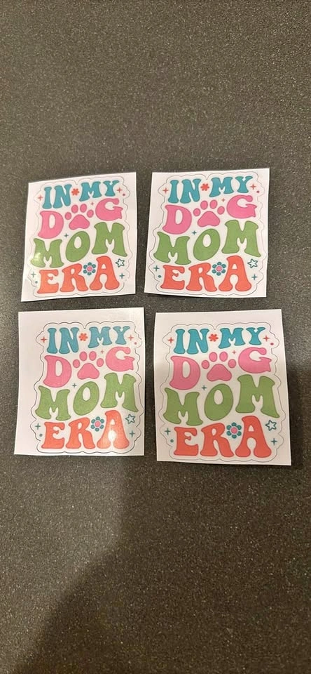 Dog mom era stickers