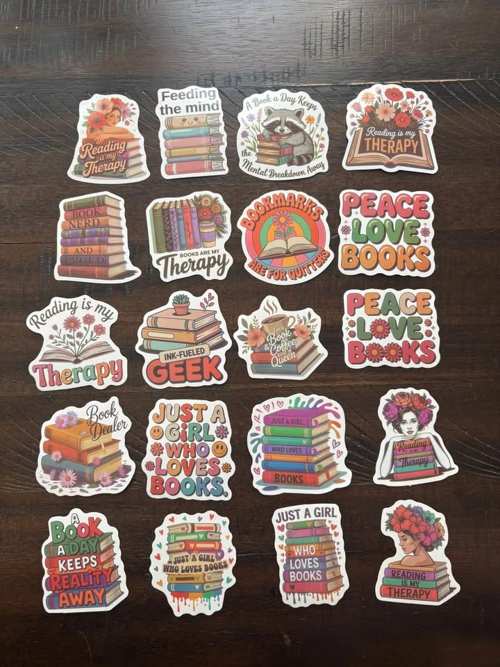 Bookish Stickers 10 for $5 - photo 2