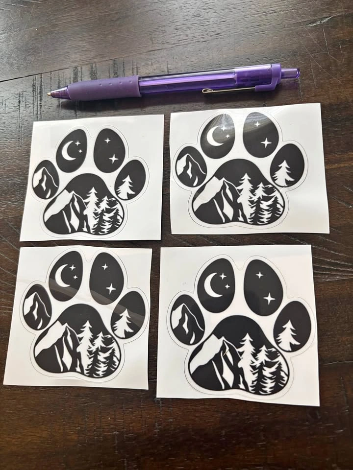 Dog Paw Stickers