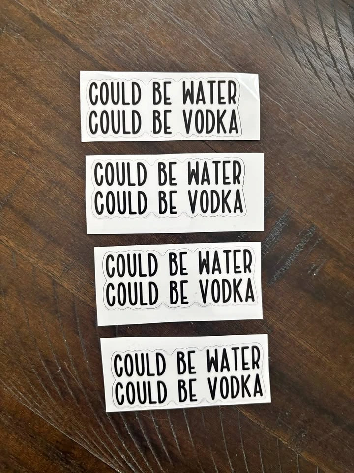 Funny Water bottle stickers