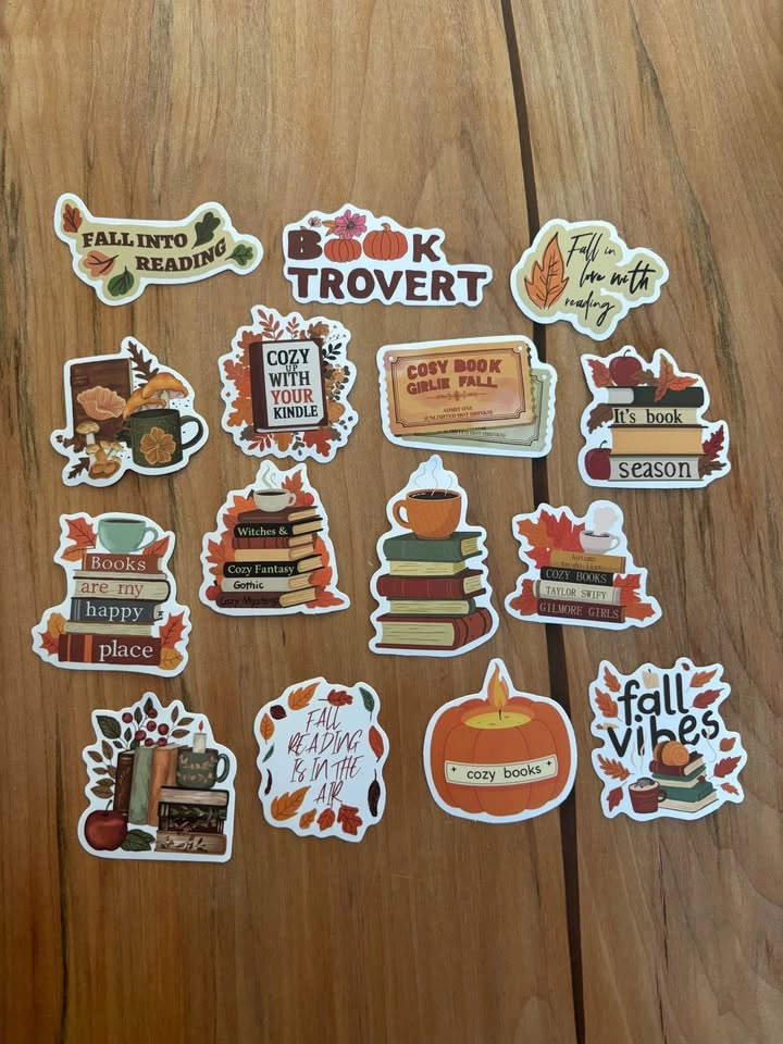 Fall Bookish Stickers - photo 2