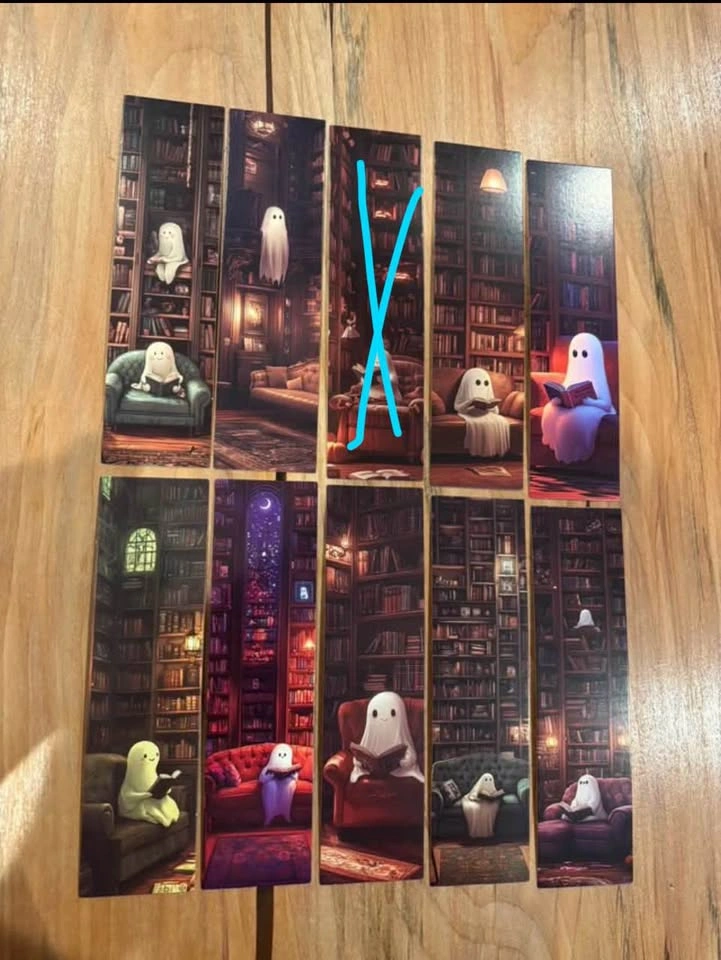 Halloween Ghost Bookmarks - photo 3